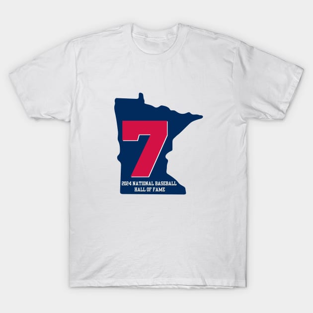 Joe Mauer HOF (2) T-Shirt by SiebergGiftsLLC